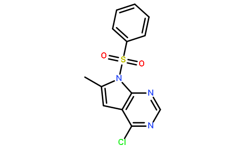 7-Benzenesulfonyl-4-chloro-6-methyl-7H-pyrrolo[2,3-d]pyrimidine