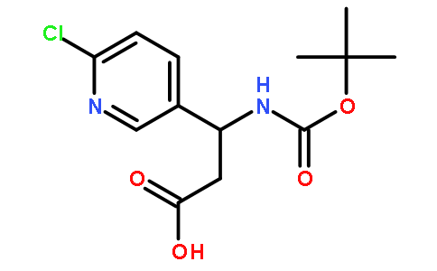 3-((tert-Butoxycarbonyl)amino)-3-(6-chloropyridin-3-yl)propanoic acid