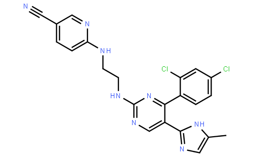 6 - [2 - [4 - （2,4 -二氯苯基）-5 - （4 -甲基- 1H -咪唑2基）嘧啶2 - ylamino]乙基氨基]吡啶- 3 -腈