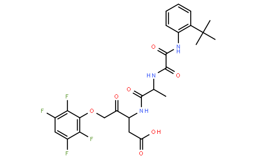 S)-3-((s)-2-(2-(2-叔丁基苯基氨基)-2-氧代乙酰氨基)丙酰胺)-4-氧代-5-(2,3,5,6-四氟苯氧基)戊酸