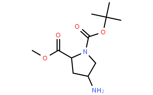 1,2-Pyrrolidinedicarboxylic acid, 4-amino-, 1-(1,1-dimethylethyl) 2-methyl ester, (2R,4S)-