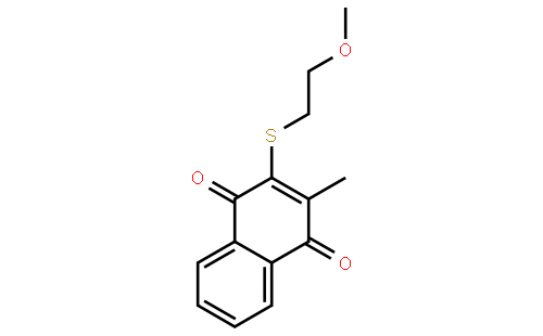 2-[(2-Methoxyethyl)thio]-3-methyl-1,4-napthalenedione
