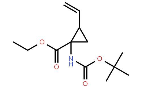 Cyclopropanecarboxylic acid, 1-[[(1,1-dimethylethoxy)carbonyl]amino]-2-ethenyl-, ethyl ester, (1R,2S)-rel-