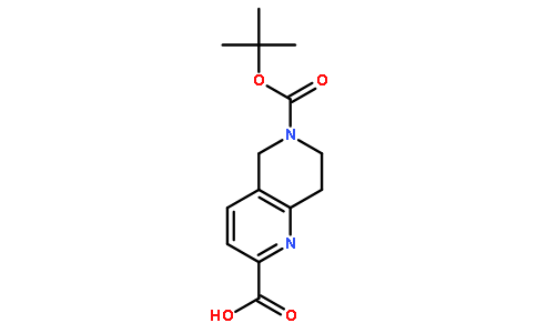 6-(TERT-BUTOXYCARBONYL)-5,6,7,8-TETRAHYDRO-1,6-NAPHTHYRIDINE-2-CARBOXYLIC ACID