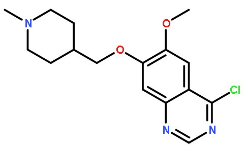 4-Chloro-6-methoxy-7-((1-methylpiperidin-4-yl)methoxy)quinazoline