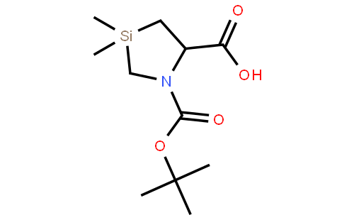 (R)-1-(tert-Butoxycarbonyl)-3,3-dimethyl-1,3-azasilolidine-5-carboxylic acid