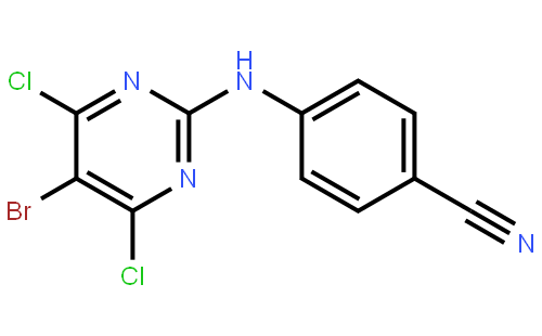 4-((5-Bromo-4,6-dichloropyrimidin-2-yl)amino)benzonitrile