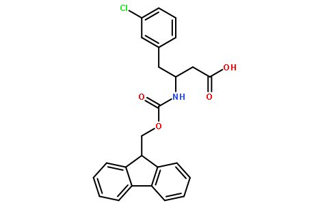 (S)-N-芴甲氧羰基-3-氨基-4-(3-氯苯基)丁酸