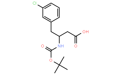 (S)-N-叔丁氧羰基-3-氨基-4-(3-氯苯基)丁酸