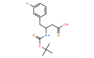 (S)-3-((叔丁氧羰基)氨基)-4-(3-氯苯基)丁酸