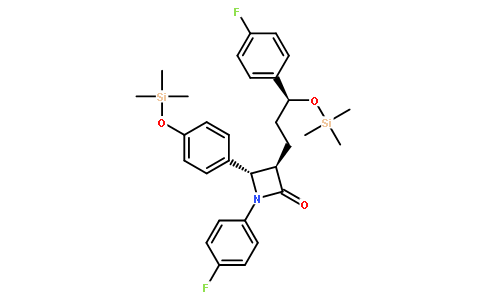 (3R,4S)-1-(4-氟苯基)-3-((S)-3-(4-氟苯基-3-(三甲基硅氧基)丙基)-4-(4-(三甲基硅氧基)苯基)氮杂环丁烷-2-酮