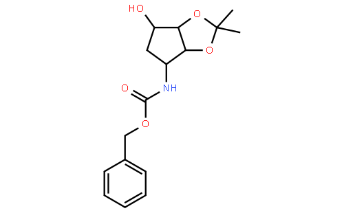 Benzyl ((3aS,4R,6S,6aR)-6-hydroxy-2,2-dimethyltetrahydro-3aH-cyclopenta[d][1,3]dioxol-4-yl)carbamate