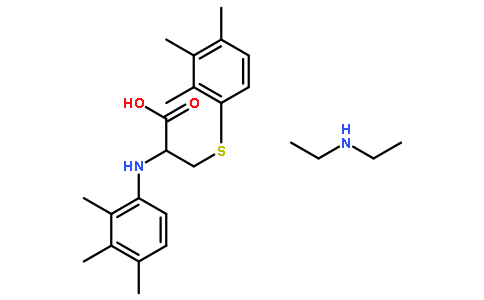 Diethylamine (R)-2-((2,3,4-trimethylphenyl)amino)-3-((2,3,4-trimethylphenyl)thio)propanoate