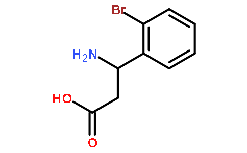 (S)-3-氨基-3-(2-溴苯基)-丙酸    98%   旋光度-28     白色粉末