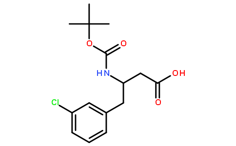 (S)-3-(boc-氨基)-4-(3-氯苯基)丁酸
