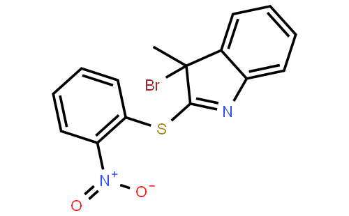 3-Bromo-3-methyl-2-(2-nitrophenylthio)-3H-indole