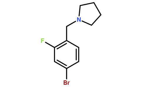 4-Bromo-2-fluorophenyl-1-(pyrrolidinomethyl)benzene