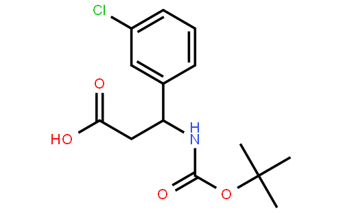 3-tert-Butoxycarbonylamino-3-(3-chlorophenyl)propionic acid