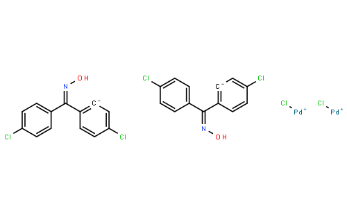 Di-β-chlorobis[5-chloro-2-[(4-chlorophenyl)(hydroxyimino-κN)methyl]phenyl-κC]palladium dimer