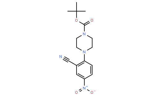 tert-Butyl 4-(2-cyano-4-nitrophenyl)piperazine-1-carboxylate