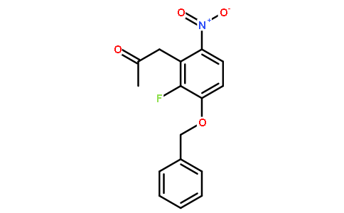 3-乙酰甲基-1-苄氧基-2-氟-4-硝基苯