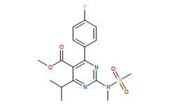 methyl 4-(4-fluorophenyl)-6-isopropyl-2-[(n-methyl-n-methylsulfonyl)amino]pyrimidine-5-carboxylate