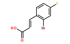 2-溴-4-氟肉桂酸
