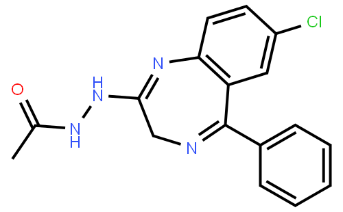 2-(2-Acetylhydrazino)-7-chloro-5-phenyl-3H-1,4-benzodiazepine