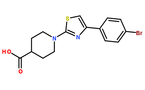 1-(4-(4-Bromophenyl)thiazol-2-yl)piperidine-4-carboxylic acid