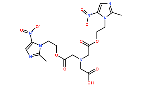 Glycine,N,N-bis[2-[2-(2-methyl-5-nitro-1H-imidazol-1-yl)ethoxy]-2-oxoethyl]-