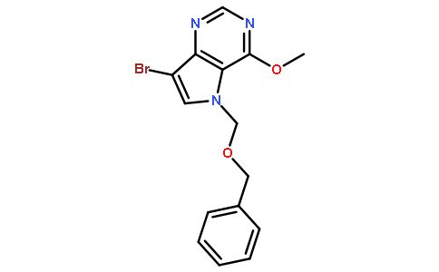 5H-Pyrrolo3,2-dpyrimidine, 7-bromo-4-methoxy-5-(phenylmethoxy)methyl-
