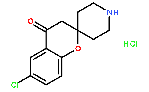 Spiro[2h-1-benzopyran-2,4'-piperidin]-4(3h)-one, 6-chloro-, HCl