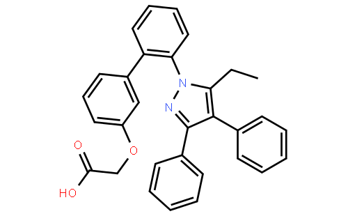 2-((2'-(5-Ethyl-3,4-diphenyl-1H-pyrazol-1-yl)-[1,1'-biphenyl]-3-yl)oxy)acetic acid