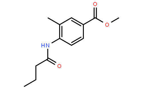 3-甲基-4-正丁酰胺基苯甲酸甲酯