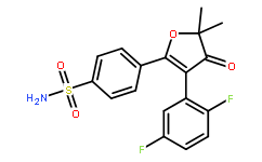 4-(3-(2,5-difluorophenyl)-5,5-dimethyl-4-oxo-4,5-dihydrofuran-2-yl)benzenesulfonamide
