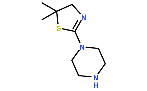 5,5-dimethyl-2-(piperazin-1-yl)-4,5-dihydrothiazole