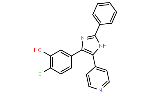 4-(4-氯-3-羟基苯基)-2-苯基-5-(吡啶-4-基)-1H-咪唑