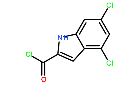 4,6-dichloro-1H-indole-2-carbonyl chloride