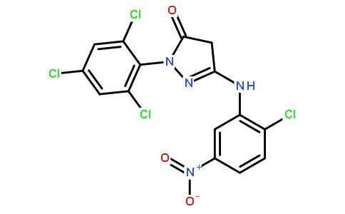1-(2',4',6'-三氯苯基)-3-(2'-氯-5'-硝基苯胺基)-5-吡唑酮