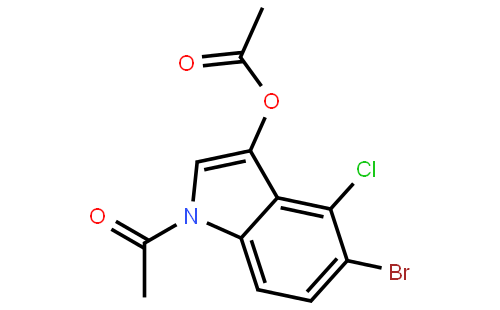 1-乙酰基-5-溴-4-氯吲哚-3-乙酸酯