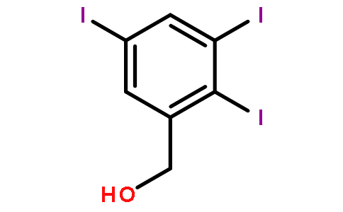 1-(bromomethyl)-2,3,5-triiodobenzene