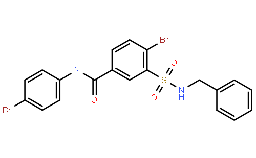 4-Bromo-N-(4-bromophenyl)-3-[[(phenylmethyl)amino]sulfonyl]benzamide
