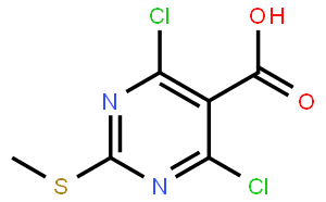 4,6-二氯-2-(甲巰基)嘧啶-5-甲酸