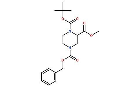 (S)-4-Benzyl 1-tert-butyl 2-methyl piperazine-1,2,4-tricarboxylate