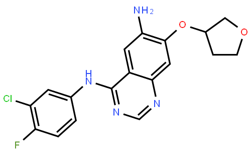 (S)-N4-(3-chloro-4-fluorophenyl)-7-(tetrahydrofuran-3-yloxy)quinazoline-4,6-diamine