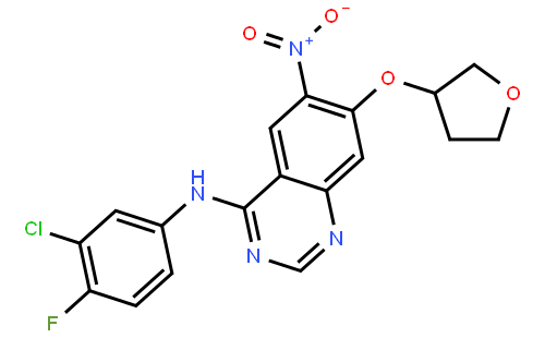 (S)-N-(3-Chloro-4-fluorophenyl)-6-nitro-7-((tetrahydrofuran-3-yl)oxy)quinazolin-4-amine