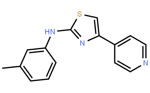 N-(3-甲基苯基)-4-(4-吡啶)-2-噻唑胺