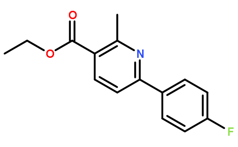 ETHYL 6-(4-FLUOROPHENYL)-2-METHYLPYRIDINE-3-CARBOXYLATE