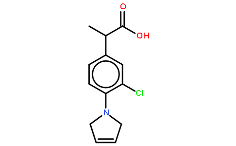 吡咯布洛芬(cas:31793-07-4) 结构式图片
