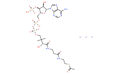 Acetyl coenzyme A trilithium salt
